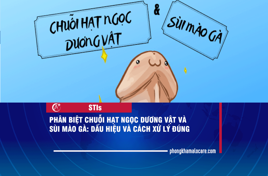 Phân biệt Chuỗi hạt ngọc dương vật và Sùi mào gà: Dấu hiệu và Cách xử lý đúng