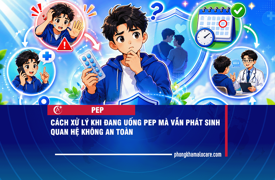 Cách xử lý khi đang uống PEP mà vẫn phát sinh quan hệ không an toàn